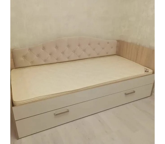 Кровать универсальная "Бланка" с мягкой спинкой ( 2 спальных места)