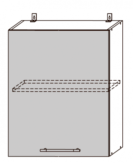 Кельн шкаф верхний ШВ 600 1-ств