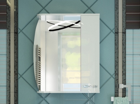 Шкаф навесной с зерк."Палермо" 60