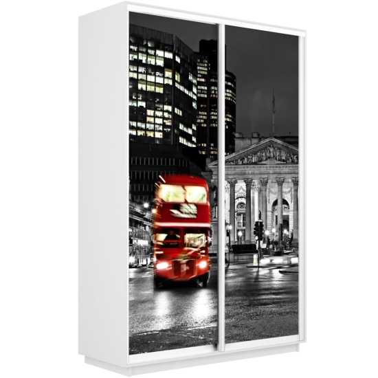 Шкаф-купе Экспресс с Фотопечатью 1600 х 2400 х 600 Ночной Лондон