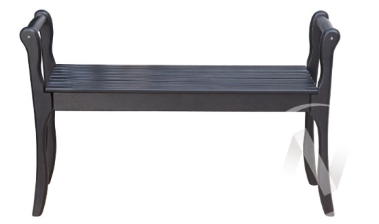 Скамья для прихожей с подлокотниками массив