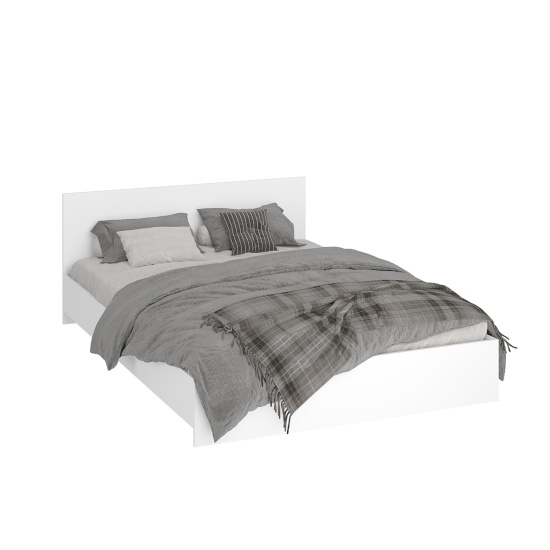 Ронда ИЦ Кровать КР-140+основание ЛДСП белый