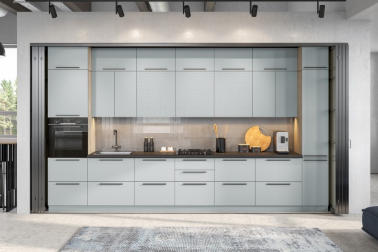 Модульная кухня "Этна" Софт Грей без столешницы