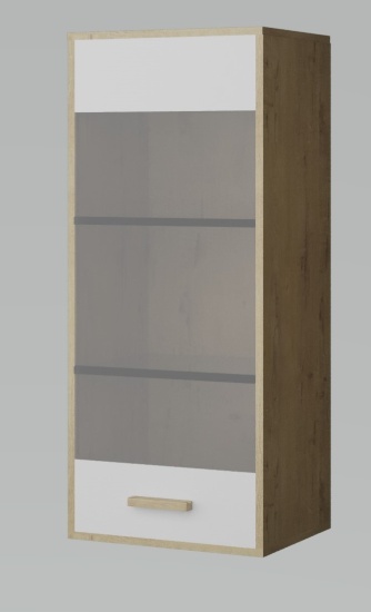 Подвесной шкаф со стеклом Брейк