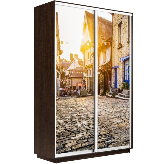 Шкаф-купе Экспресс с Фотопечатью 1400 х 2400 х 600 Улица