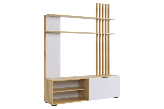 дуб крафт золотой/белое дерево