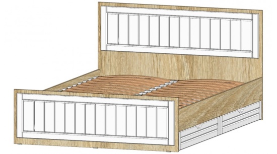 Виктория Кровать 2-х спальная 1400