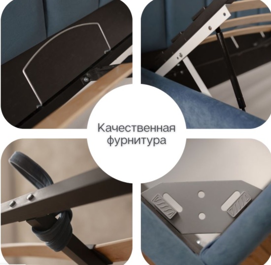 Кровать LINE 160х200 с подъемным механизмом двуспальная