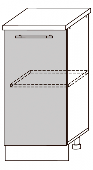 Кельн шкаф нижний ШН 400(без столешн.)