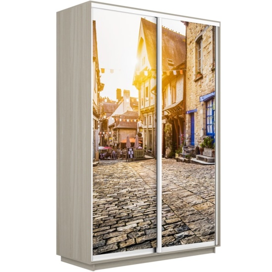 Шкаф-купе Экспресс с Фотопечатью 1400 х 2400 х 600 Улица