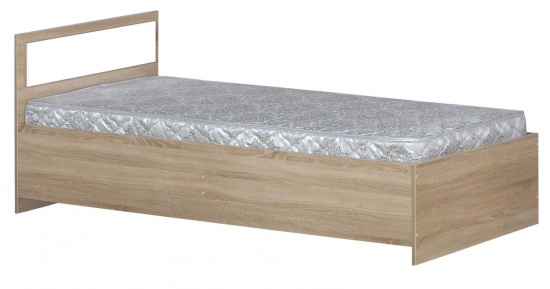 Кровать 800-2 (прямые спинки) без матраса