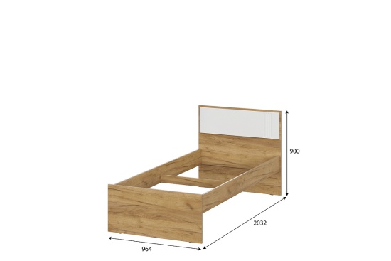 Милан Кровать одинарная (0,9*2,0) основание ЛДСП