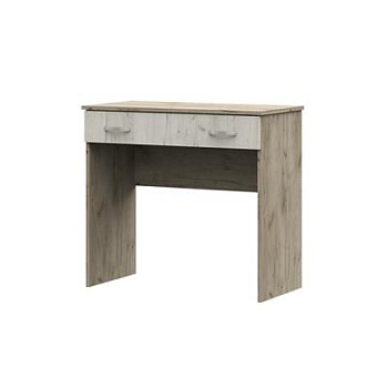 Басса Стол макияжный СТ 551 без зеркала дуб крафт серый/дуб крафт белый