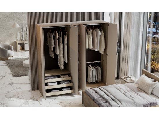 Гардеробная Этна Кашемир (Модульная)