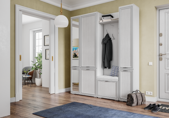 ясень анкор светлый патина серебро