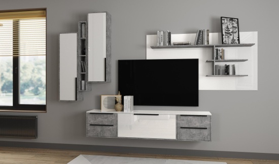 ателье светлое/белый глянец