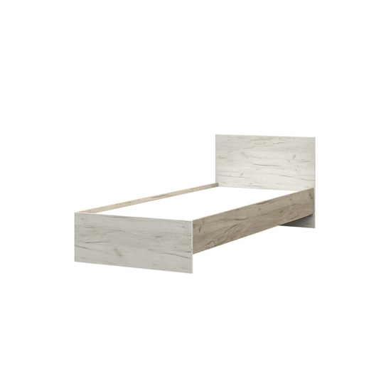 Басса Кровать 800 КР 554 дуб крафт серый/дуб крафт белый