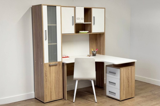 дуб крафт золотой/белый