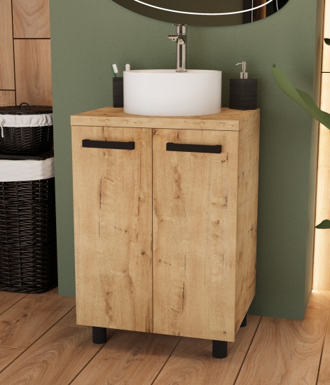 Тумба Лофт 60 стандарт  со столешницей (бунратти) без раковины