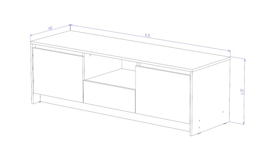 Тумба ТВ Бостон
