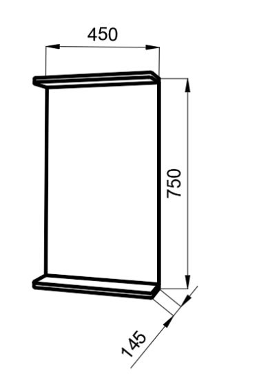 Зеркало “Орион” 45 стандарт