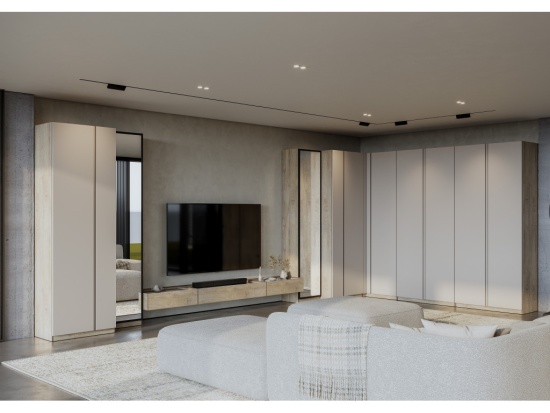 Гардеробная Этна Кашемир (Модульная)