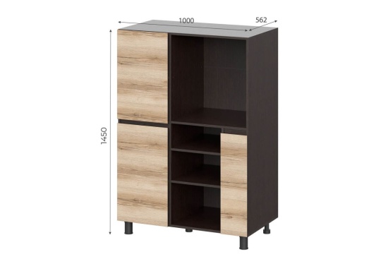 Тумба многофункциональная 1,0м 10ш1 Берген"