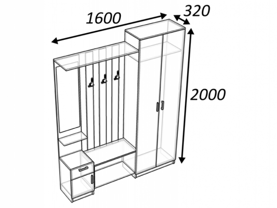 Прихожая Мия 1