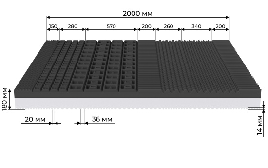 Матрац Fi FLEX 2000х2000