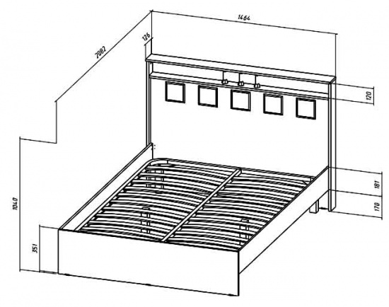 Кровать Коста-Рика 1400х2000