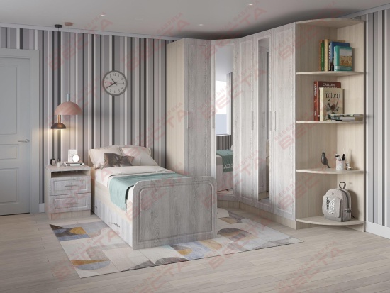 Кровать 0,9 м Катерина с 2 ящиками