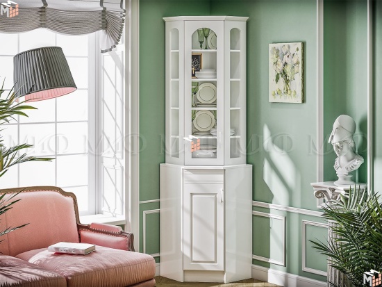 БУФЕТ КОНСТАНЦИЯ УГЛОВОЙ (БЕЛЫЙ)