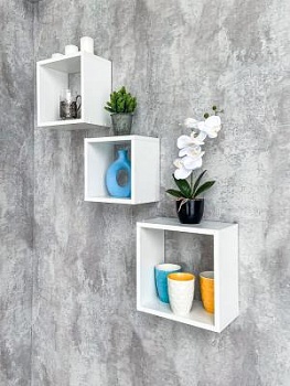 Полки на стену купить в Новосибирске — недорогие деревянные угловые ...