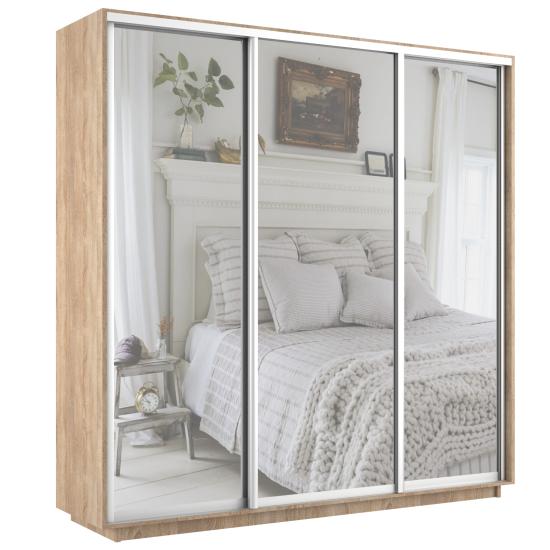 Шкаф-купе Экспресс 3 зерк. 2100 х 2200 х 600