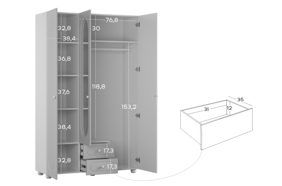 Модульная детская Милана