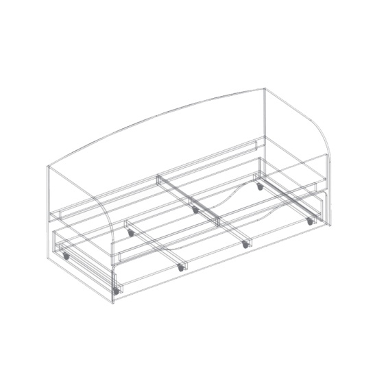 Кровать Выдвижная 80 двухъярусная (2спальных места)