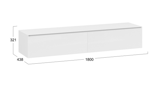 Тумба для теле- и радиоаппаратуры «Глосс» ТД 319.03.11