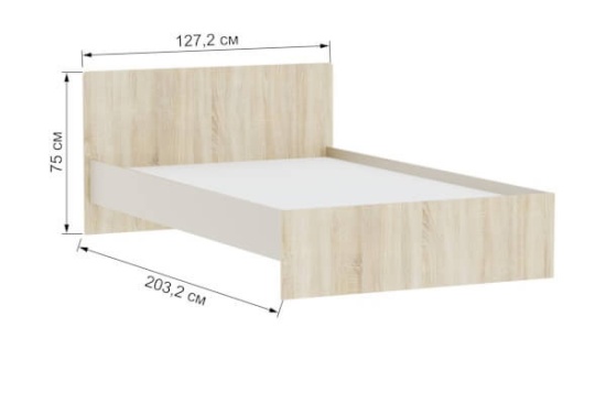 Кровать 1,2м "Бланка"