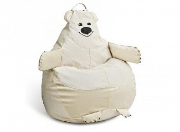 Кресло-мешок для детей "Мишка" Белый