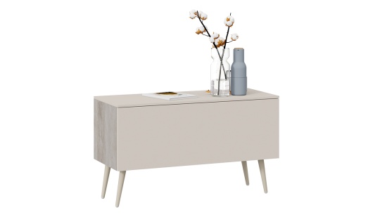 Тумба для теле- и радиоаппаратуры «Порто» с опорами - СМ-393.03.012