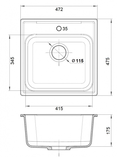 Кухонная мойка Меркурий М 14