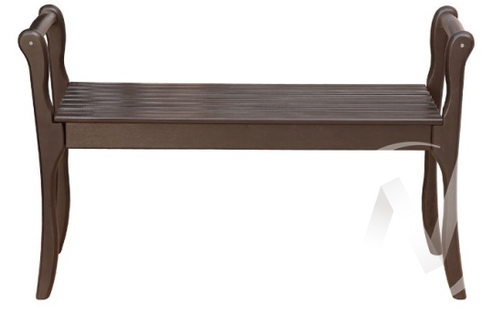 Скамья для прихожей с подлокотниками массив