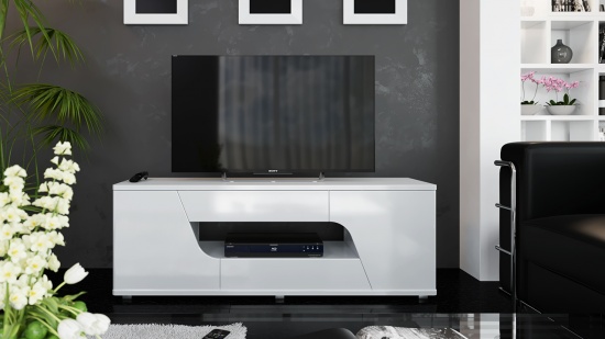 Тумба ТВ тип 5 «Diamond» (Белый глянец)