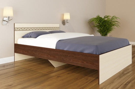 Кровать Экко 90 с основанием ДСП 