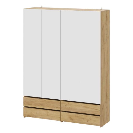 "Абрау" Шкаф четырехстворчатый (с ящиками)