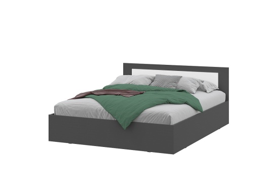 "Дольче" Кровать двойная (1,6*2,0) + основанием ДСП (лайт) 