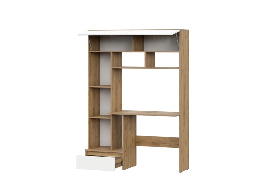 Детская "Некст 1" Дуб золотой/Белый