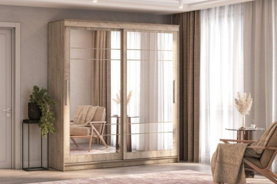 Шкаф-купе "ШКП 5" (2,0) Дуб Эндгрейн